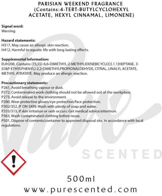 Parisian Weekend Fragrance Oil