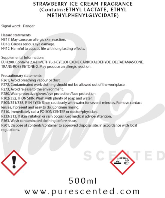 Strawberry Ice Cream Fragrance Oil Strawberry Ice Cream Fragrance Oil