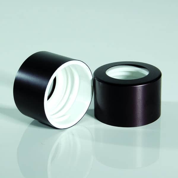 28/410 Matt Black Aluminium Diffuser Screw Cap