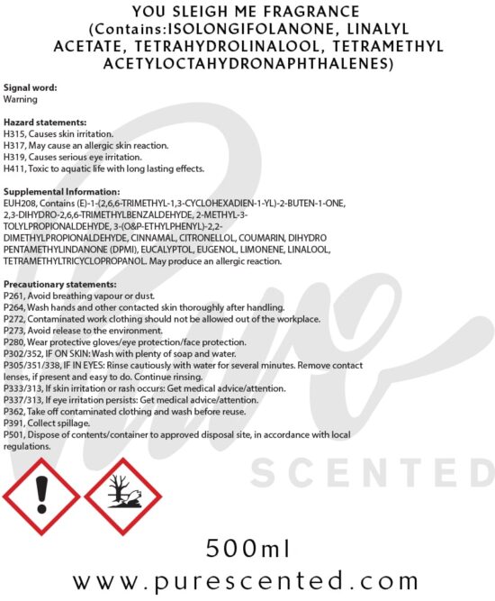 You Sleigh Me Fragrance Oil You Sleigh Me Fragrance Oil