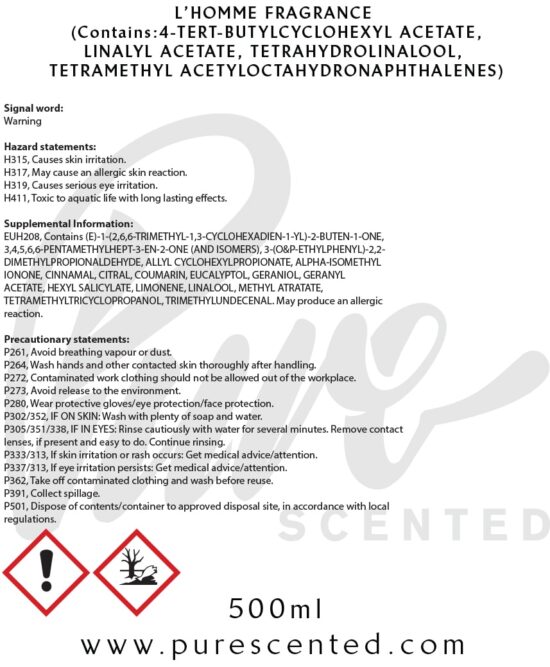 Homme Fresh Fragrance Oil