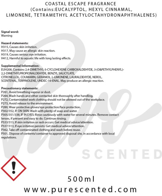 Coastal Escape Fragrance Oil