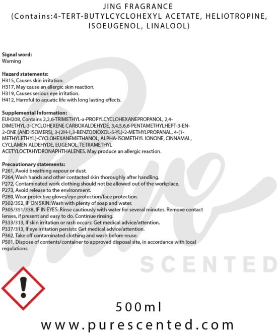 Jing Fragrance Oil Jing Fragrance Oil