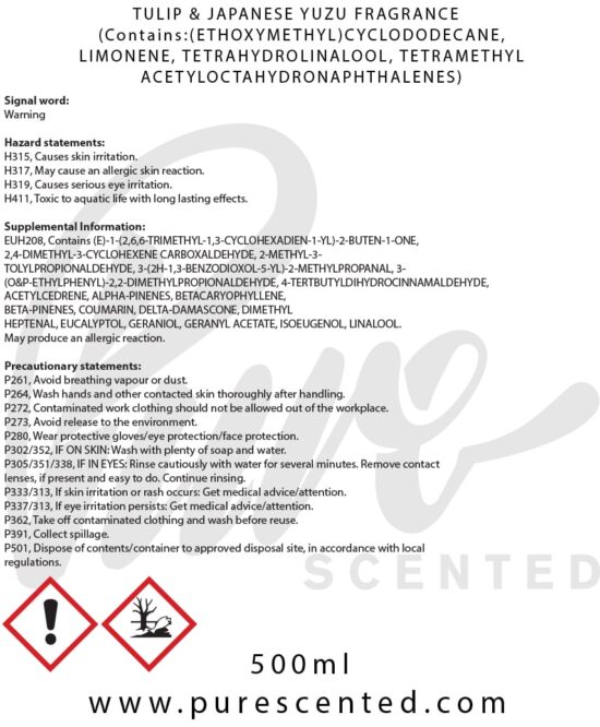 Tulip & Japanese Yuzu Fragrance Oil