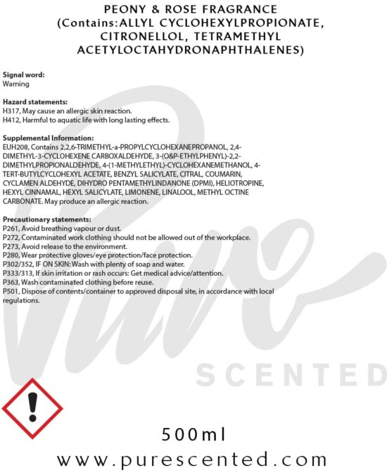 Peony & Rose Fragrance Oil Peony & Rose Fragrance Oil