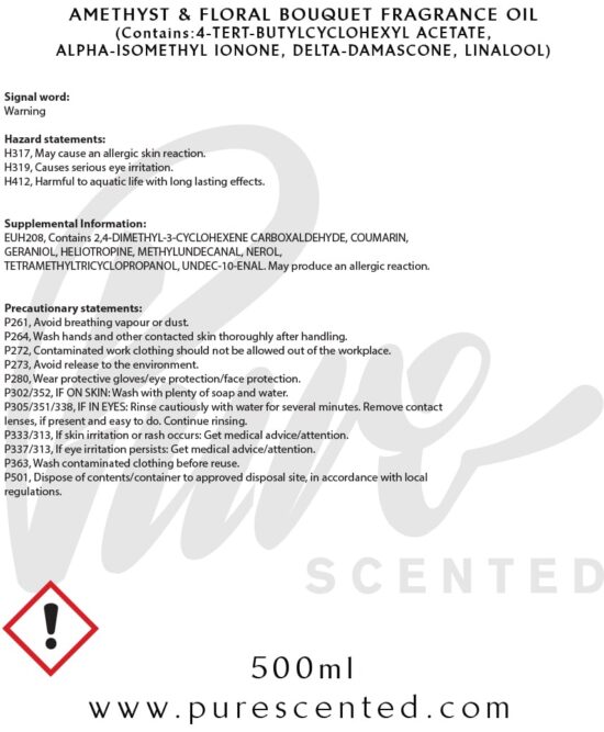 Amethyst & Floral Fragrance Oil