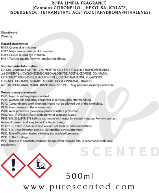 Ropa Limpia Fragrance Oil Ropa Limpia Fragrance Oil