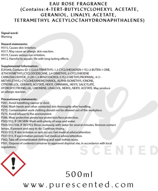 Rose Water Fragrance Oil