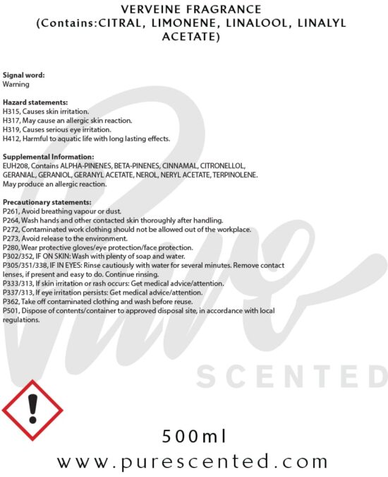 Fresh Verveine Fragrance Oil