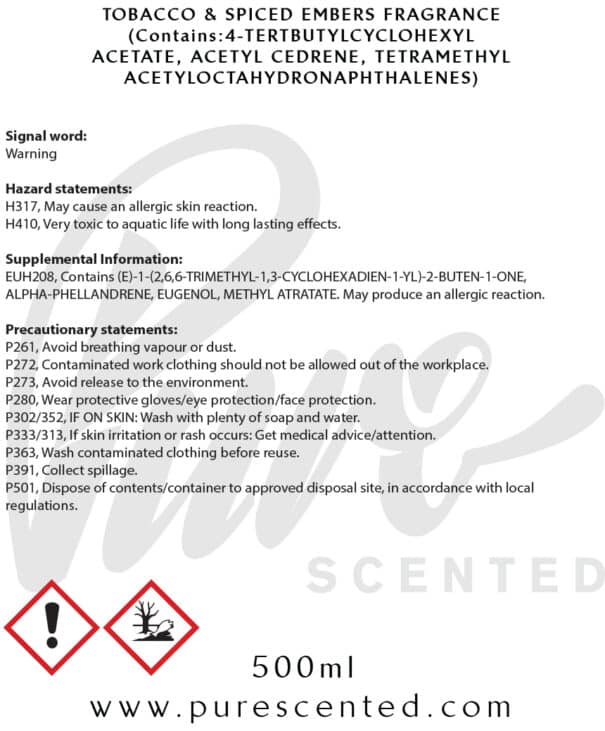 Tobacco & Spiced Embers Fragrance Oil - Image 2