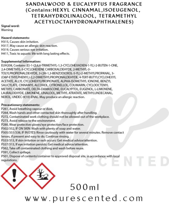 Sandalwood & Eucalyptus Fragrance Oil